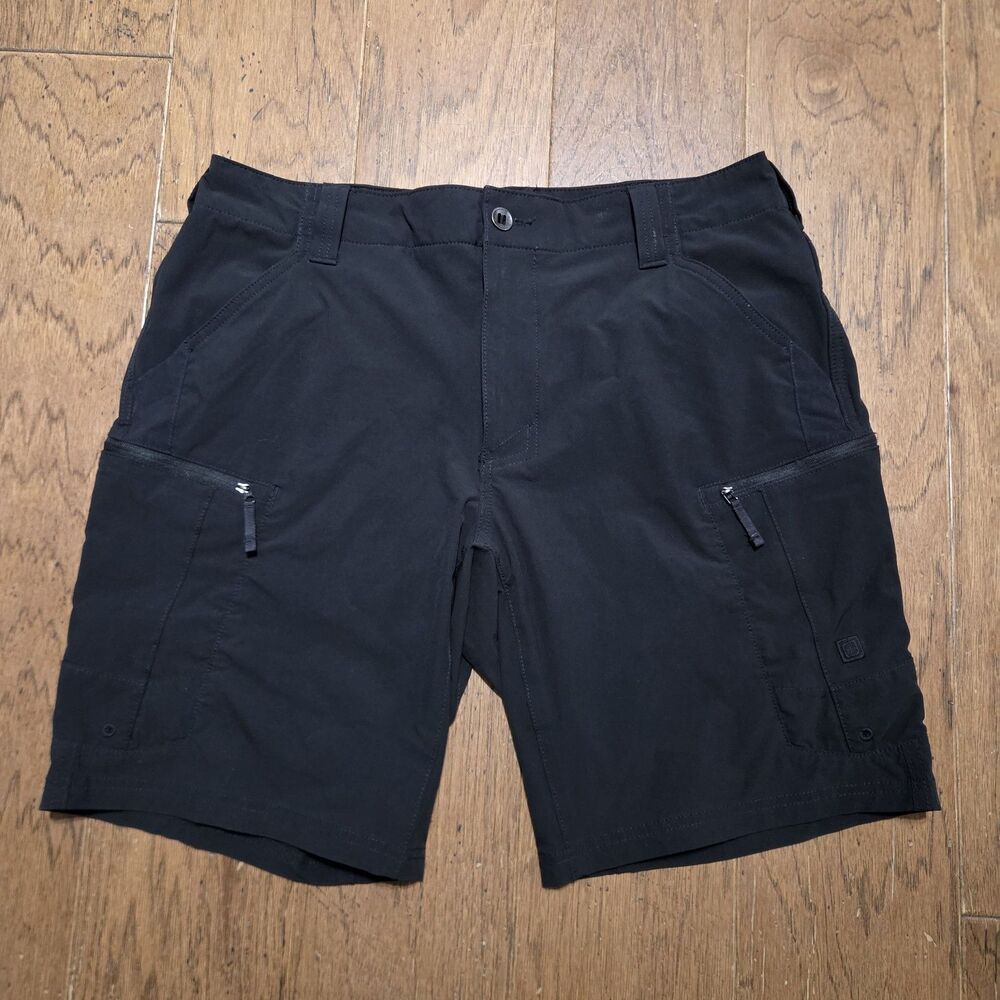 5.11 Tactical Shorts Mens 34 Trail 9.5" Black Stretch Cargo Pockets Outdoor